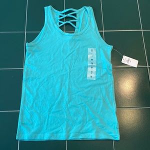 Girls teal tank top